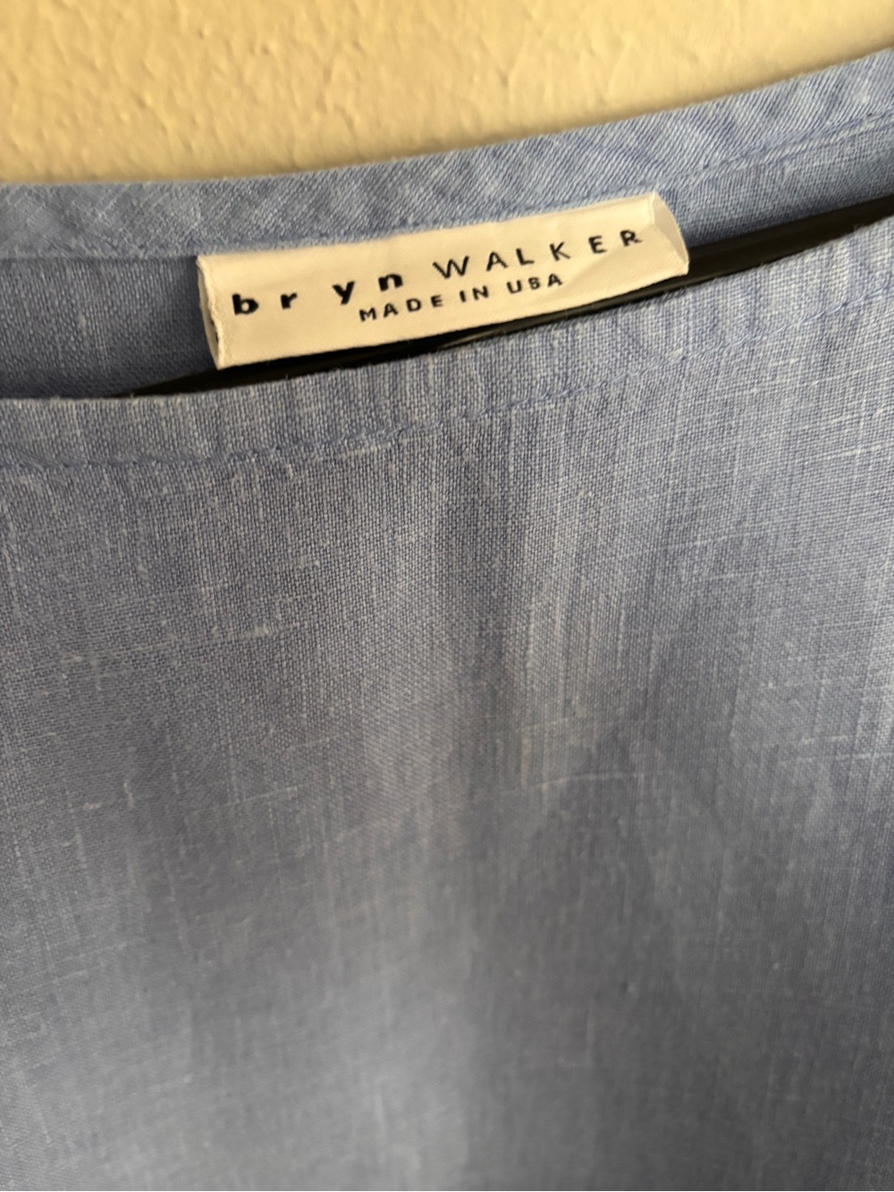bryn Walker Periwinkle Linen Long Sleeve Top XL - Picture 8 of 9